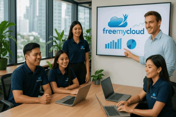 Free My Cloud team handling NDIS provider bookkeeping and reconciliation